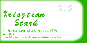krisztian stark business card